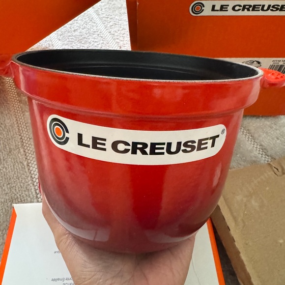 NIB Le Creuset | Rice Pot + Stoneware Inner Lid Cerise - Picture 2 of 11